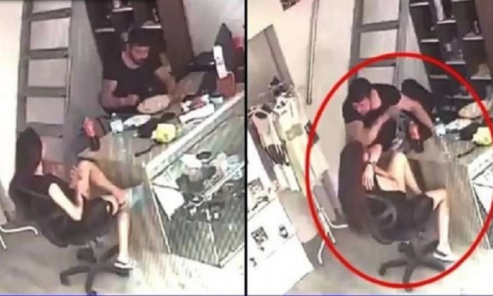 Ο πολιτισμός των Τούρκων! Πρώτα τη χτύπησε με πηρούνι και μετά την άρχισε στις σφαλιάρες